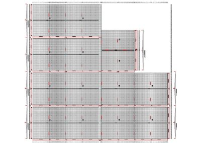 80ha Greenhouse Layout Design