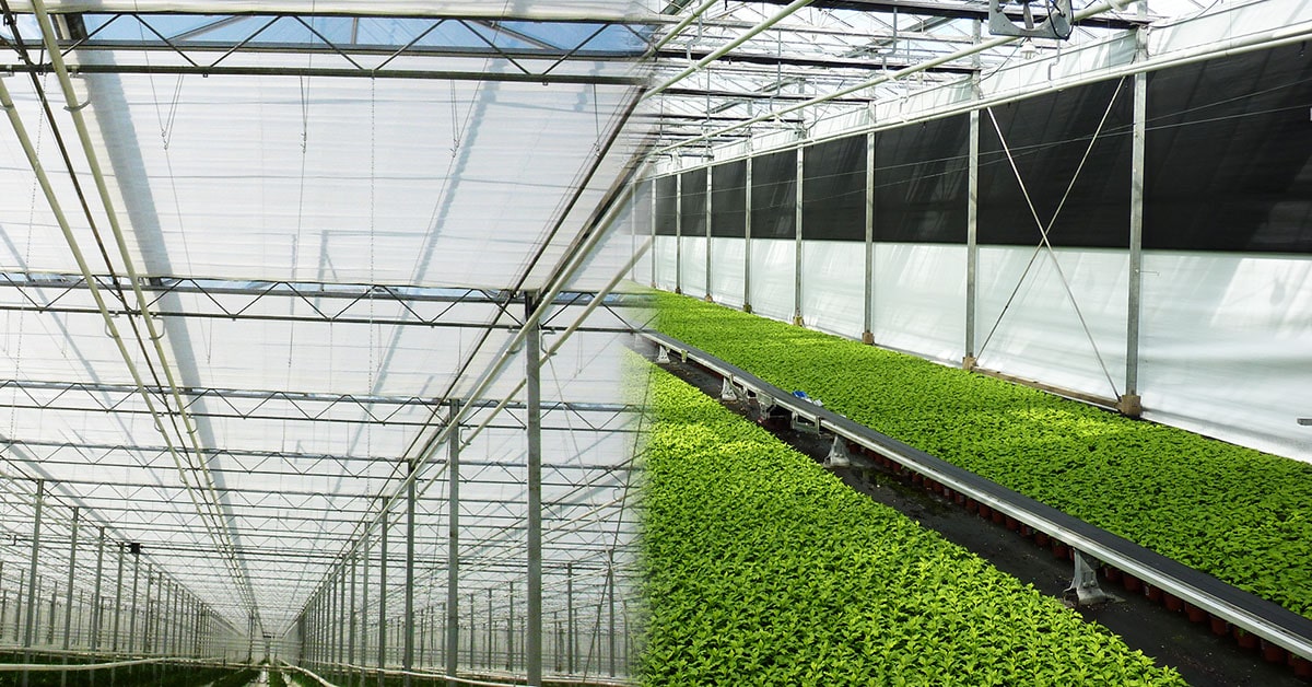 Greenhouse screening systems